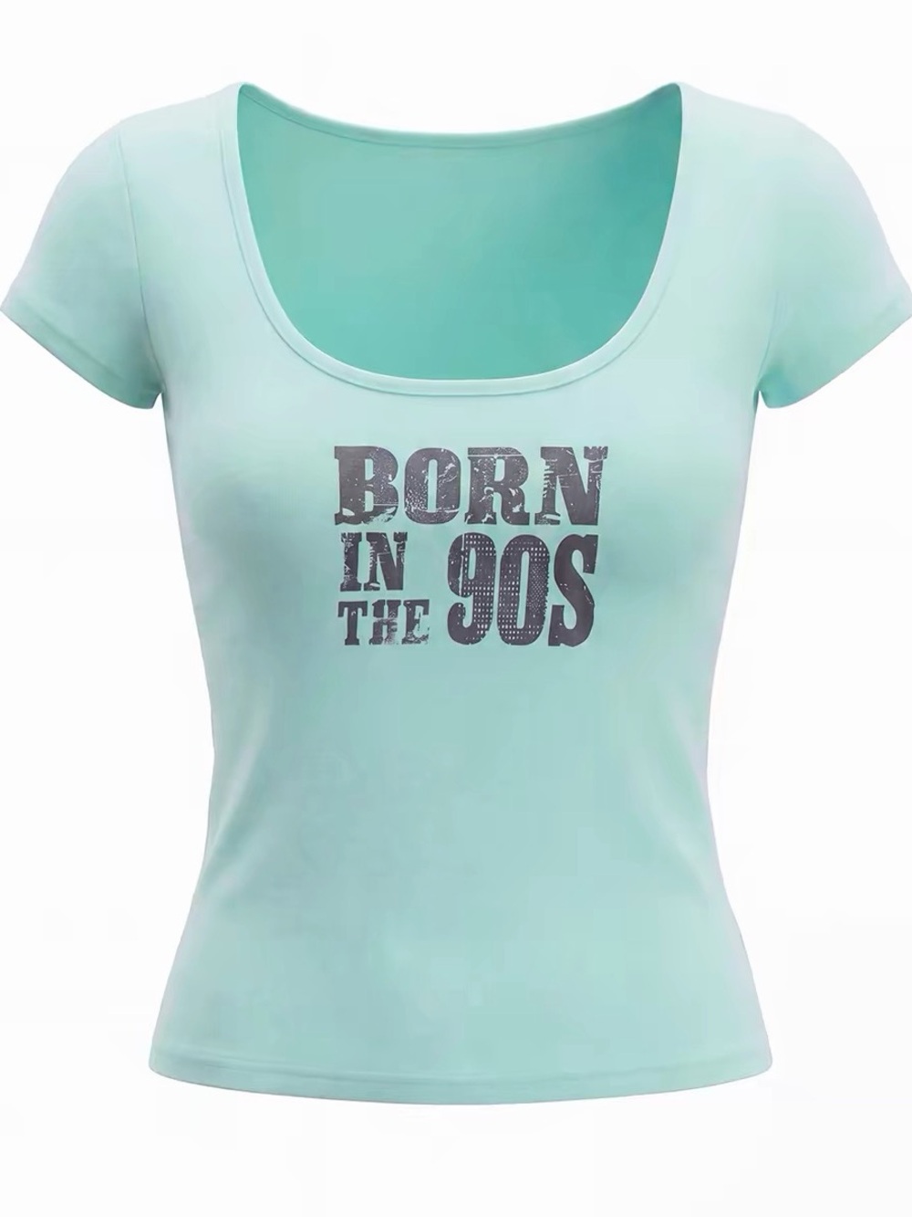 Women’s 'Born in the 90s' Scoop Neck Tee - Mint